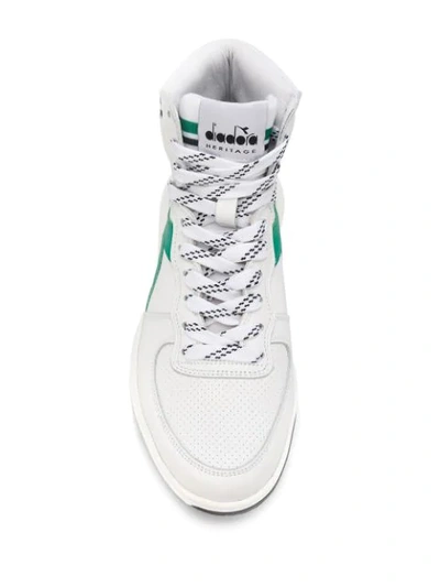 Shop Diadora Mi Basket Hi-top Sneakers In White