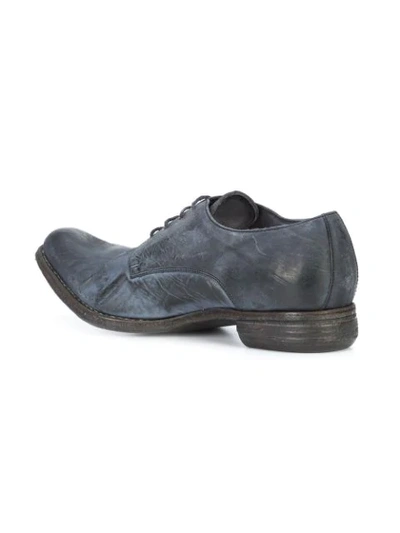 Shop A Diciannoveventitre Distressed Derby Shoes In Grey