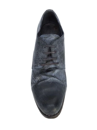 Shop A Diciannoveventitre Distressed Derby Shoes In Grey