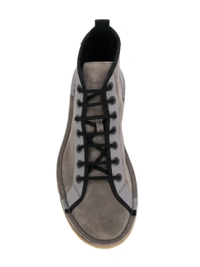 Shop Lanvin Ankle Boots In Grey