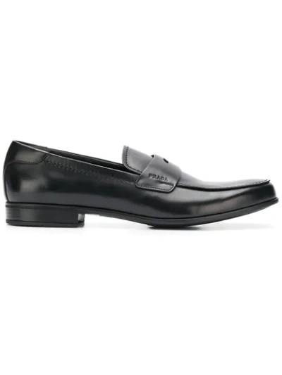 Shop Prada Classic Formal Loafers In F0002 Nero