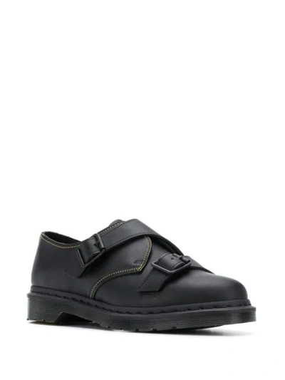 YOHJI YAMAMOTO BUCKLE STRAP LOAFERS - 黑色