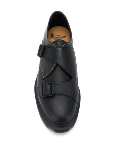 YOHJI YAMAMOTO BUCKLE STRAP LOAFERS - 黑色