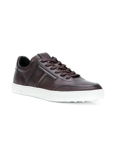 Shop Tod's Classic Low-top Sneakers In Cl811 Brule