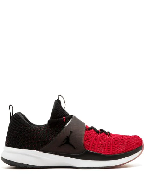 jordan trainers black and red
