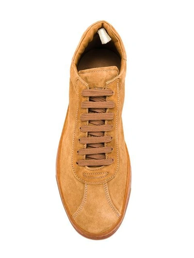 Shop Officine Creative Karma Lace-up Sneakers In Brown