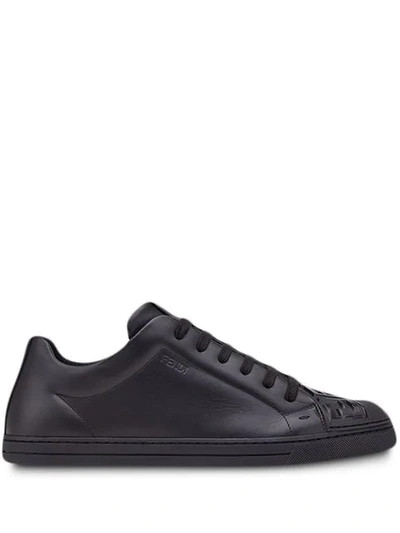 Shop Fendi Sneakers Mit Ff-detail In Black