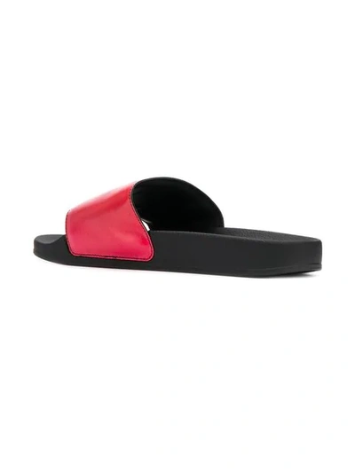 Shop Marcelo Burlon County Of Milan Cross Pool Slides In Black