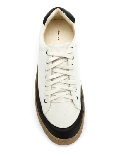 Shop Osklen Soho Asap E-basics Sneakers In White