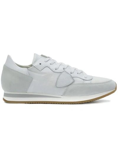 Shop Philippe Model Tropez Sneakers In White