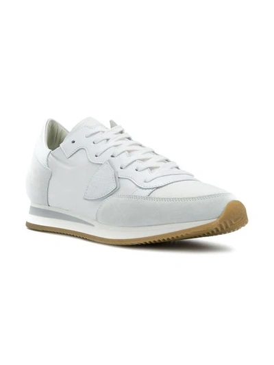 Shop Philippe Model Tropez Sneakers In White