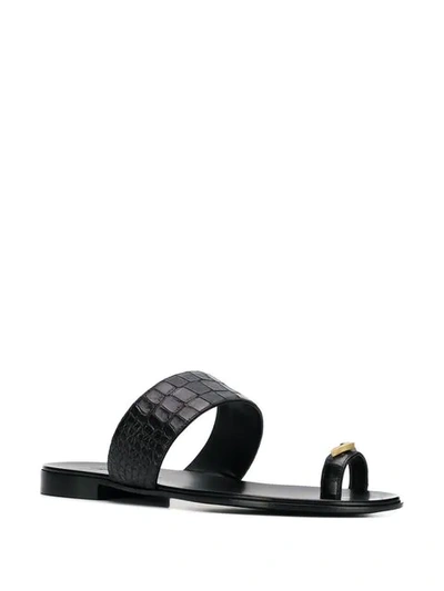 GIUSEPPE ZANOTTI JIM SANDALS - 黑色