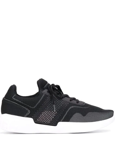 Shop Tommy Hilfiger Mesh Trainers In Black