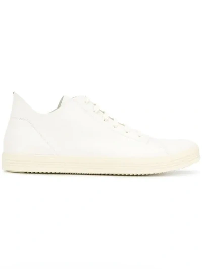 Shop Rick Owens Lace-up Sneakers In White