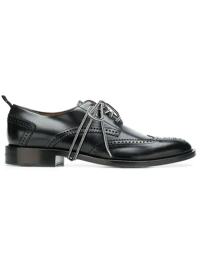 Shop Givenchy Cruz Contrast-laces Brogues In Black