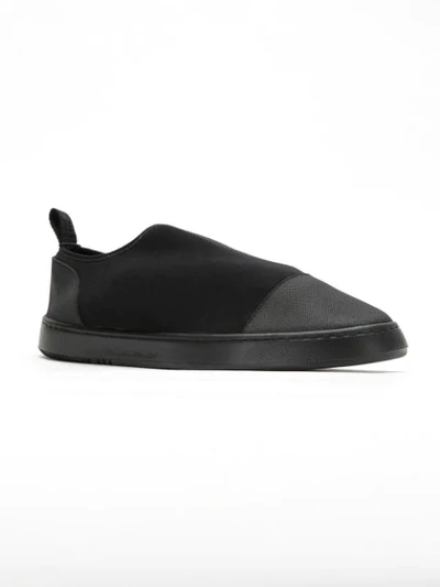 Shop Osklen Elasticated Slip On Sneakers In Black