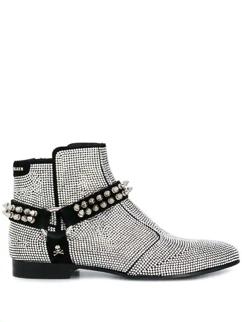 philipp plein crystal boots