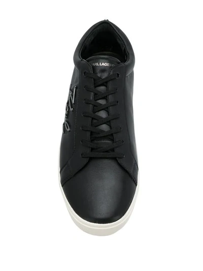 Shop Karl Lagerfeld Karl Signature Sneakers In Black