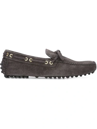 Shop Car Shoe Textured Moccasin In Grey