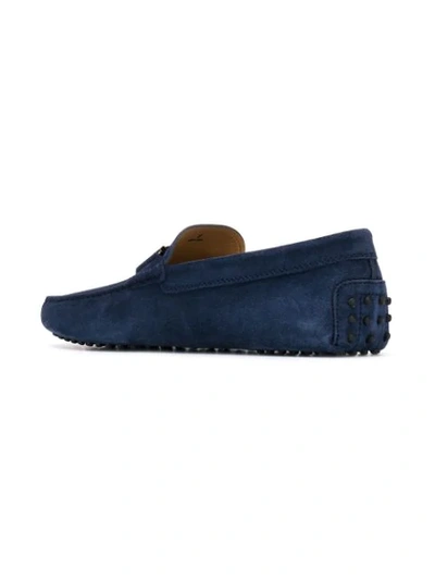 Shop Tod's Gommino Loafers In Blue