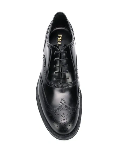 PRADA CLASSIC BROGUES - 黑色