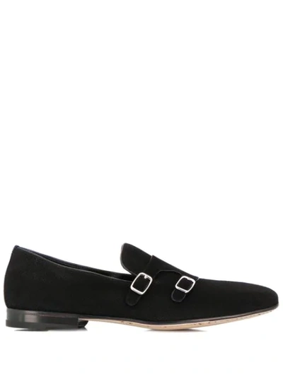 A. TESTONI BUCKLED SLIP-ON SHOES - 黑色