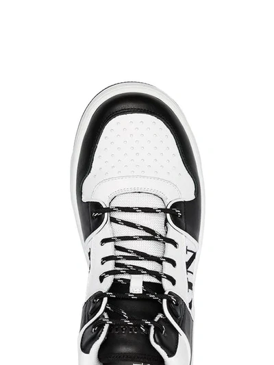 Shop Balmain Low-top Logo Sneakers In Black