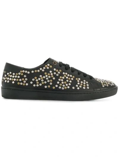 studded low-top sneakers