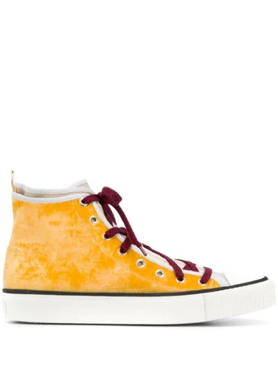 Shop Lanvin Hi-top Sneakers In Yellow