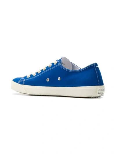 Shop Maison Margiela Denim Tabi Toe Sneakers In Blue
