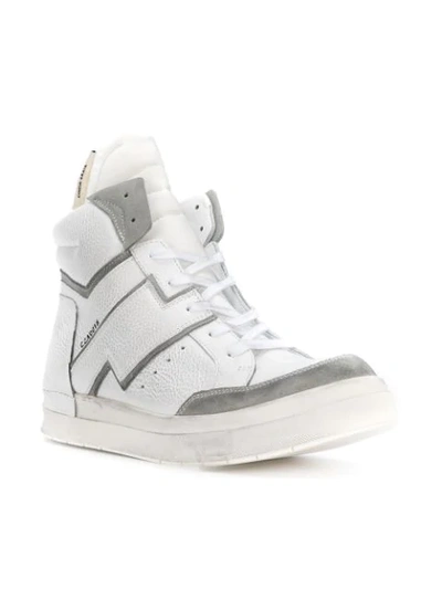 Shop Cinzia Araia Ankle Lace-up Sneakers - White