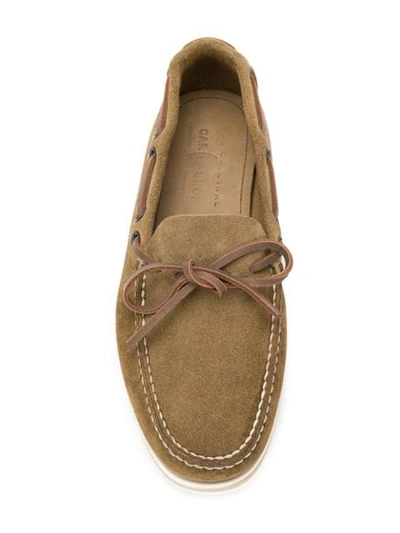 Shop Car Shoe Classic Boat Shoes In Green