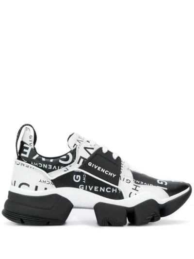 Shop Givenchy Jaw Logo Sneakers In Black