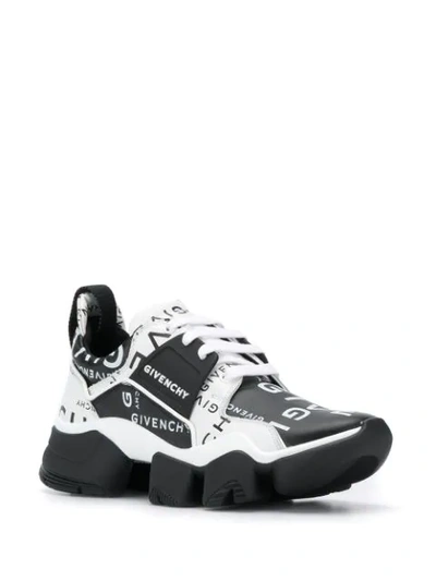 Shop Givenchy Jaw Logo Sneakers In Black