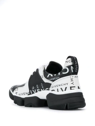 Shop Givenchy Jaw Logo Sneakers In Black