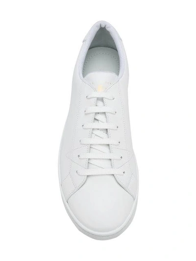 Shop Car Shoe Lace-up Sneakers In White