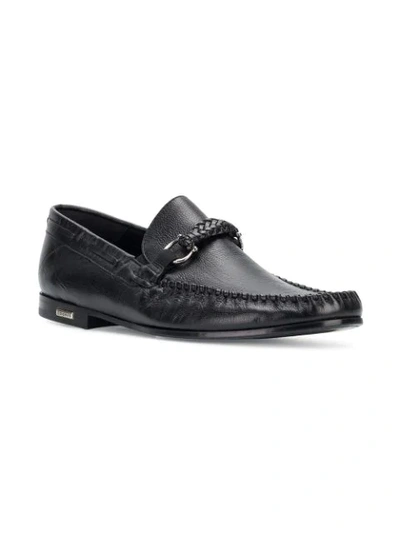 Shop Baldinini Classic Slip-on Loafers - Black