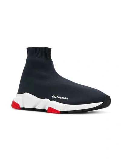 Shop Balenciaga Speed Sneakers In Blue