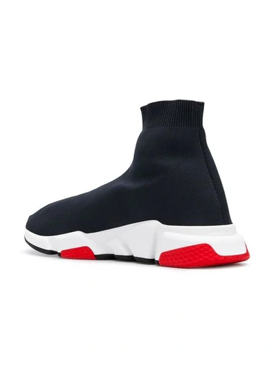 Shop Balenciaga Speed Sneakers In Blue