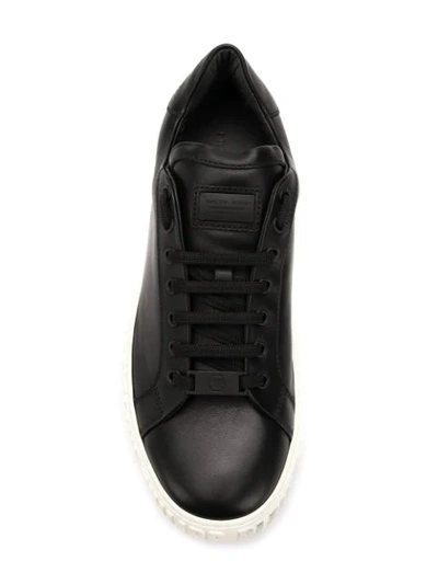 Shop Philipp Plein Low Top Sneakers In Black