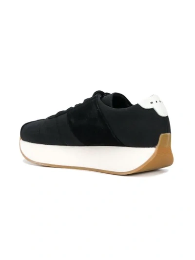 Shop Marni Wedge Rabbit Sneakers In Black