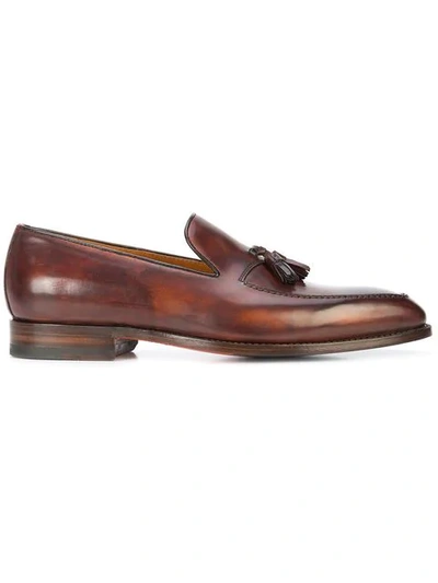 Shop Bontoni Giovanni Loafers - Brown