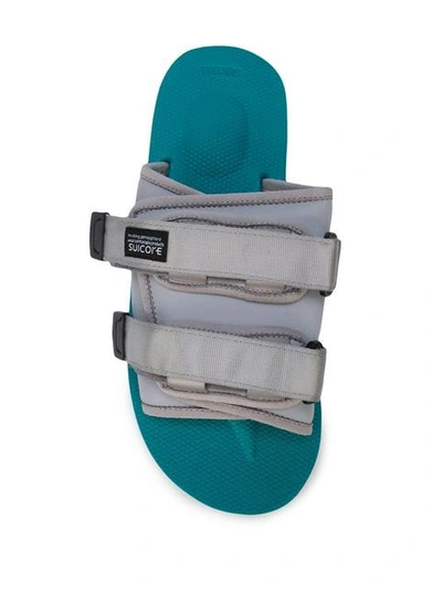 Shop John Elliott Suicoke X John Ellliot Moto Sandals - Grey