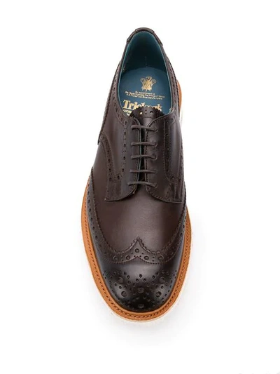 Shop Tricker's Durham Brogues In Brown