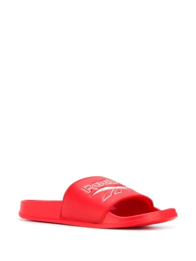 Shop Reebok Classic Pool Slides In Red