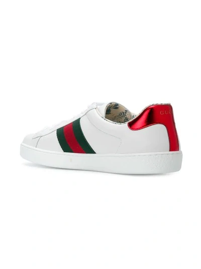 Shop Gucci Ace Guccy Sneakers In White