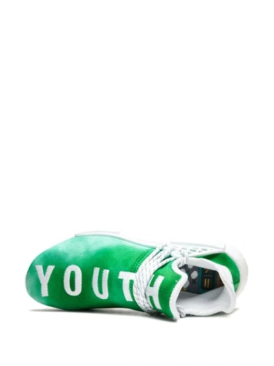 Shop Adidas Originals X Pharrell Williams Hu Holi Nmd Mc 'youth' Sneakers In Green