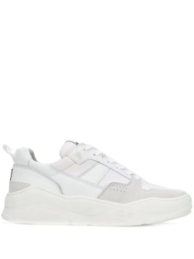 Shop Ami Alexandre Mattiussi Thick Sole Low Trainers In 100 Blanc