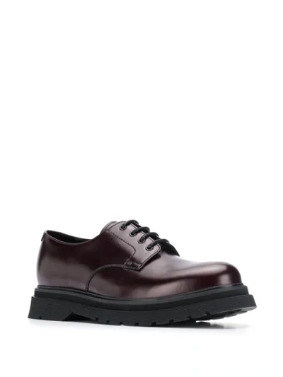 PRADA LACE-UP BROGUES - 紫色