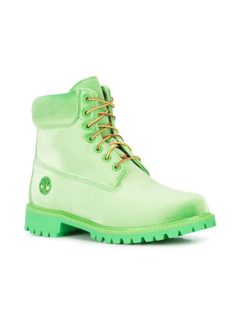 timberland off white green
